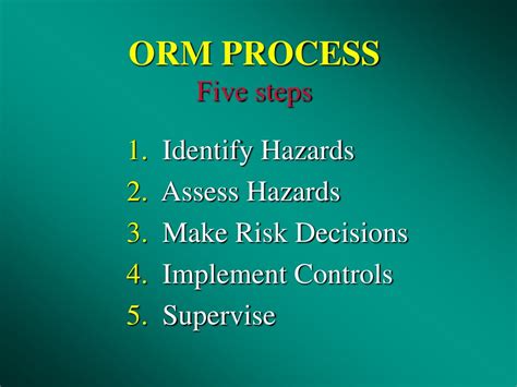 orm 5 step process